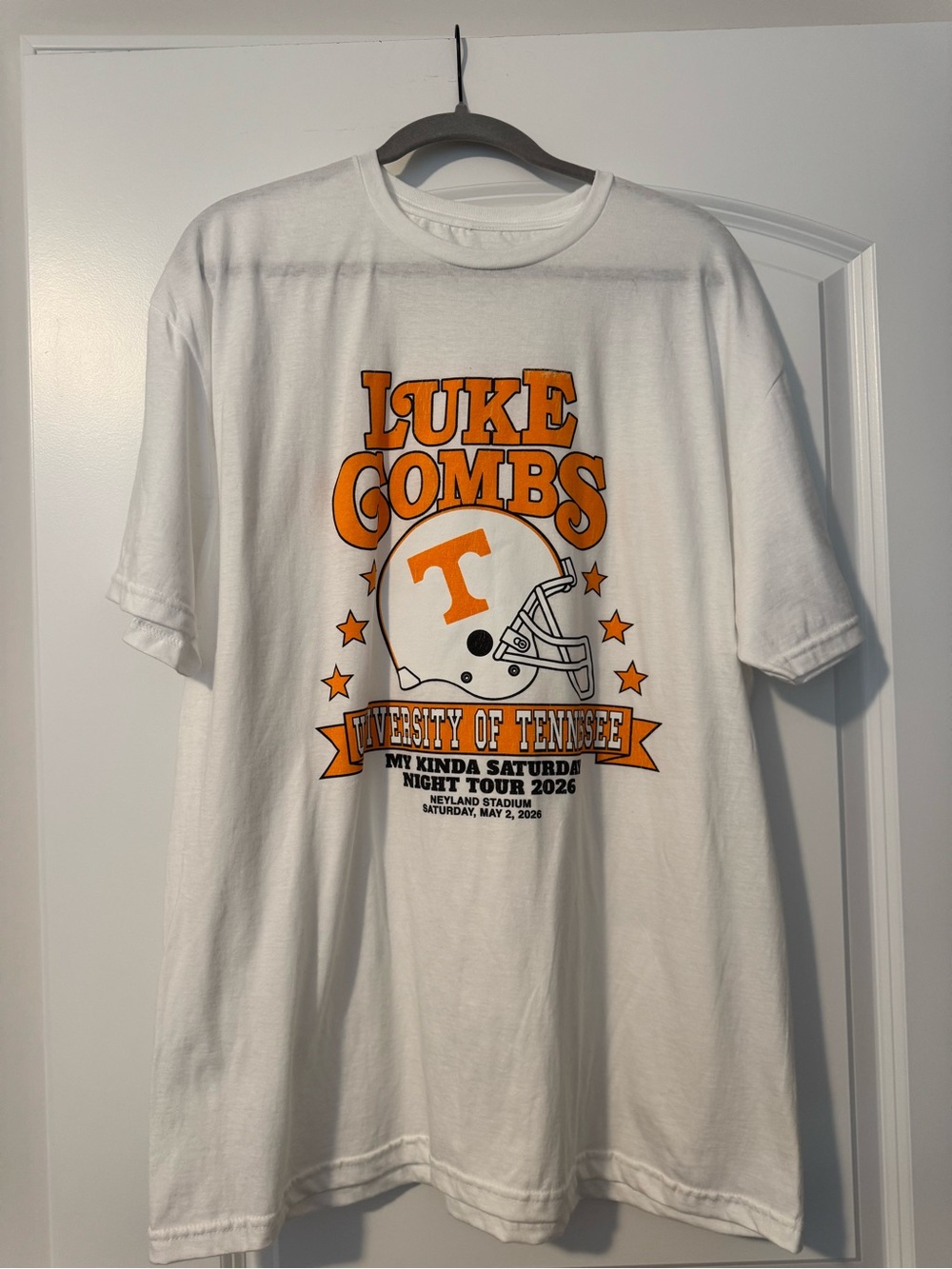 Luke Combs My Kinda Saturday Night Tour University of Tennessee Short Sleeve Tee